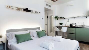 1 makuuhuone, silitysrauta/-lauta, Wi-Fi, vuodevaatteet