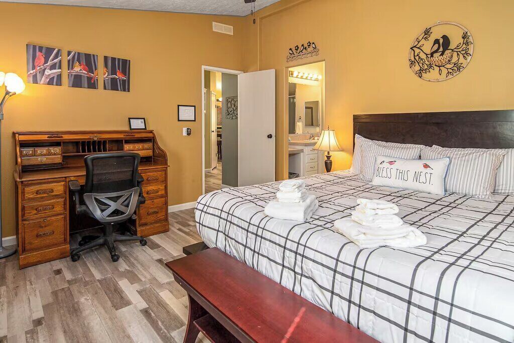 Desk, iron/ironing board, free WiFi, bed sheets