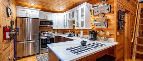 Microwave, oven, stovetop, dishwasher