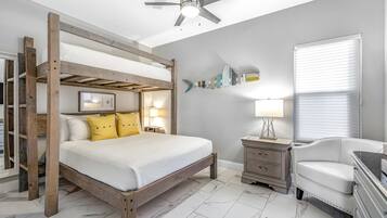 2 bedrooms, iron/ironing board, WiFi, bed sheets