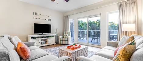 TV, DVD player, offices