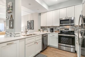 Fridge, microwave, oven, stovetop - Exclusive 2BR condo, steps to beach & pool (Miramar Beach)