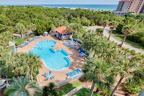 Pool - Scenic balcony views & resort pool access (Miramar Beach)