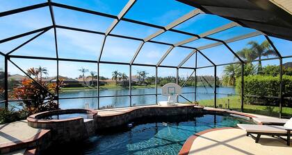 Private River Strand pool home with golf membership Villa Milano