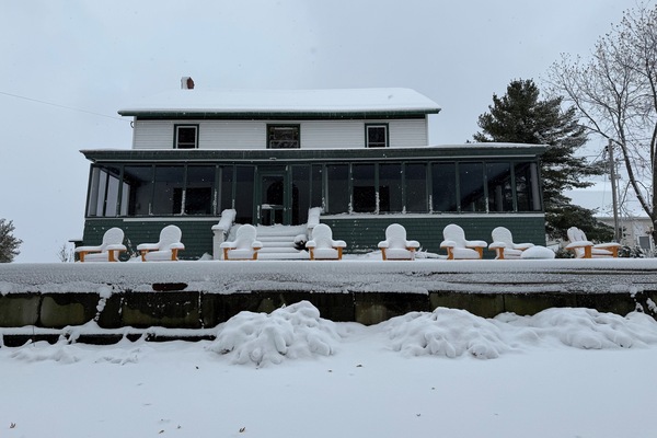 Winter magic on the lake.