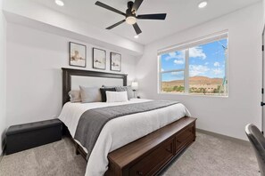 2 bedrooms, iron/ironing board, travel crib, WiFi