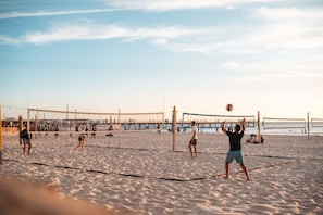 Vlak bij het strand
