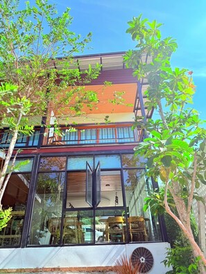 Façade de l’hébergement