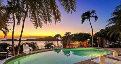 Just steps away from a tropical garden with mango trees and tropical fruits