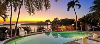 Just steps away from a tropical garden with mango trees and tropical fruits