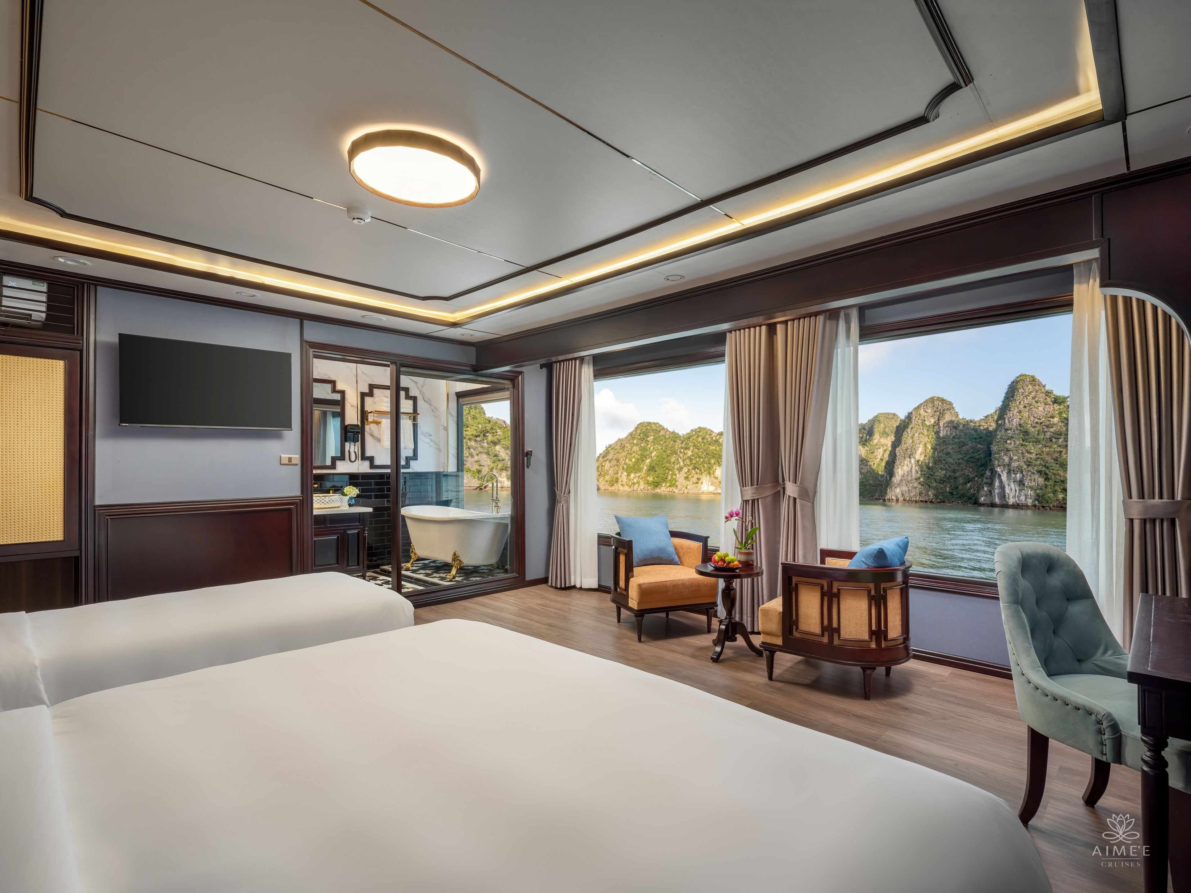 Deluxe-værelse til 3 personer - havudsigt | Udsigt fra værelset