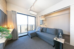 Superior Suite, Non Smoking, City View | Living area | 50-inch TV with digital channels - Living like Hotel Hakata Premium (Fukuoka)