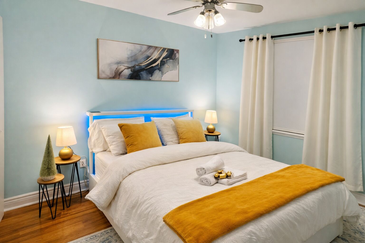 Iron/ironing board, free WiFi, bed sheets