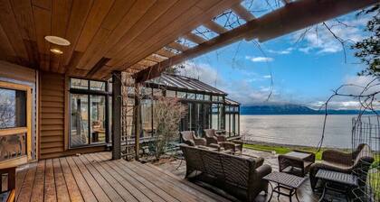 Lakefront Estate | Hot tub and Private Boat Dock