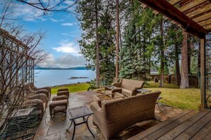 Terrace/patio - Curated Retreat w/ Dock, Spa Suites & Chef’s Kitchen (Hope)
