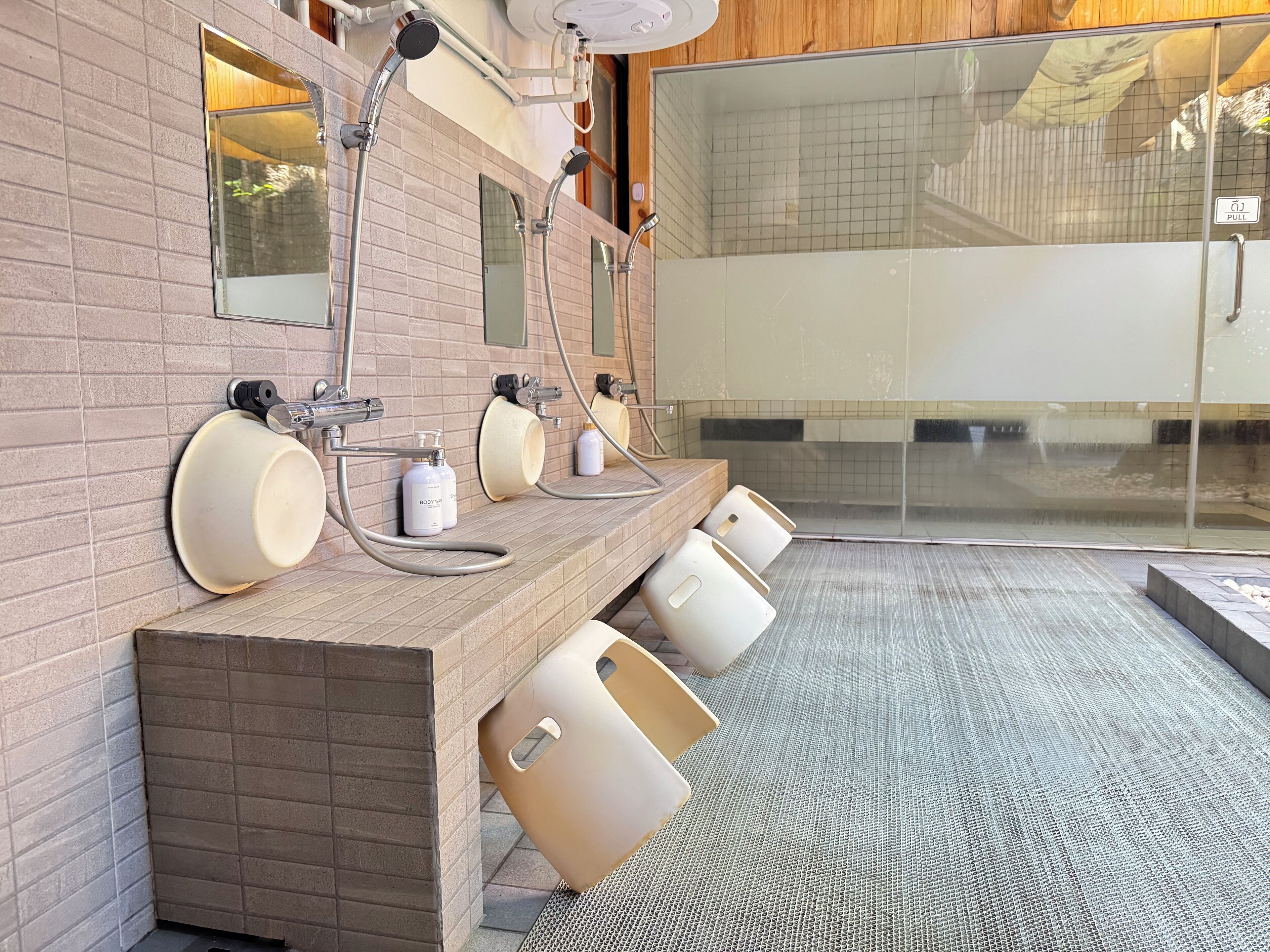 Standard Shared Dormitory | Bathroom | Shower, hair dryer, soap, shampoo