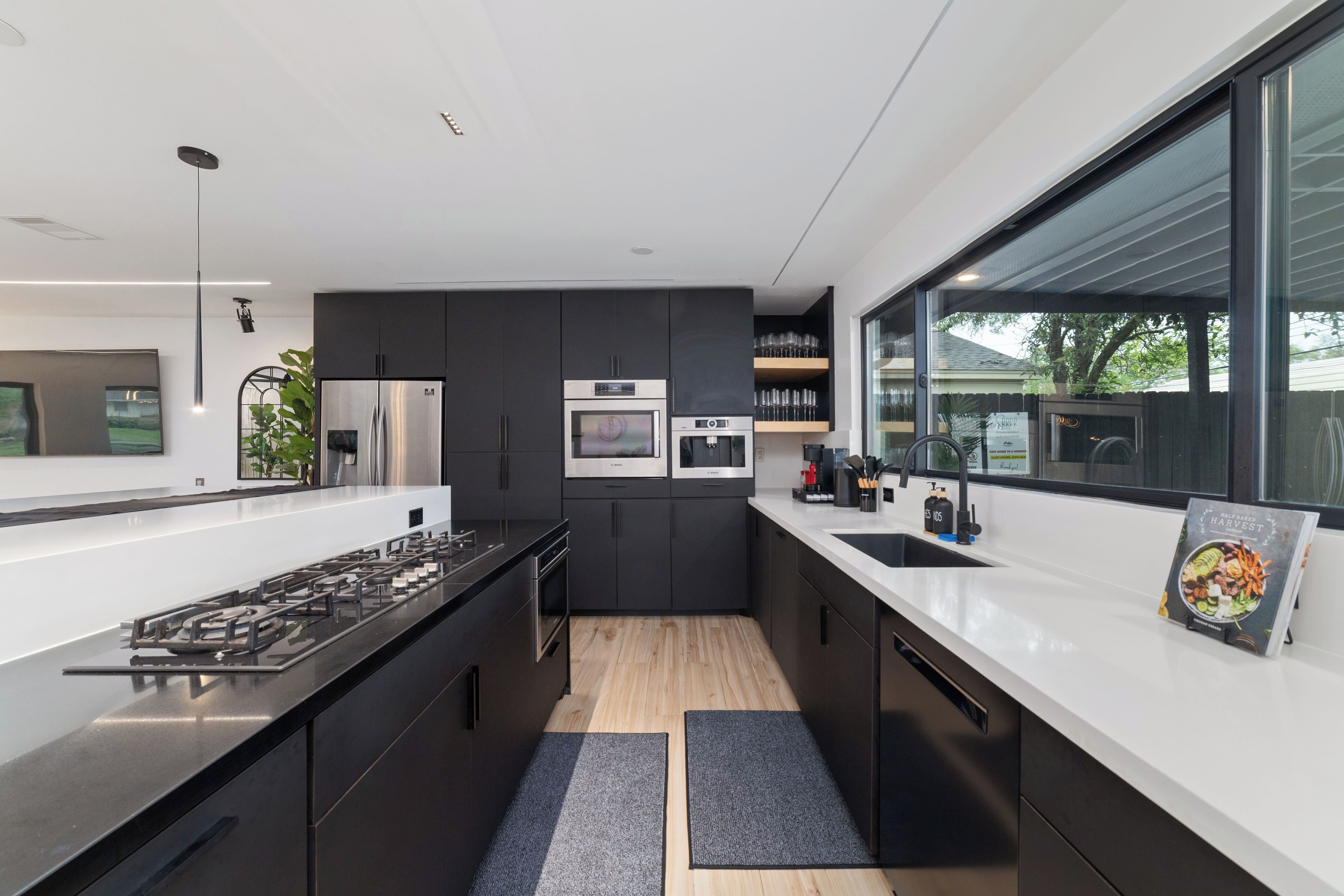 Microwave, oven, stovetop, dishwasher