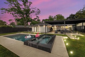 Pool - Marble Charm • Private Pool • Spacious Living Area • 3BR/2BA • Near Galleria • (Houston)