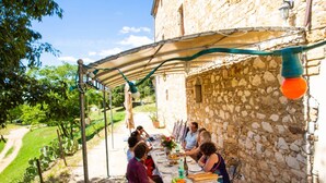Outdoor dining - LES 3 EAUX - 14 pers (VAGNAS)