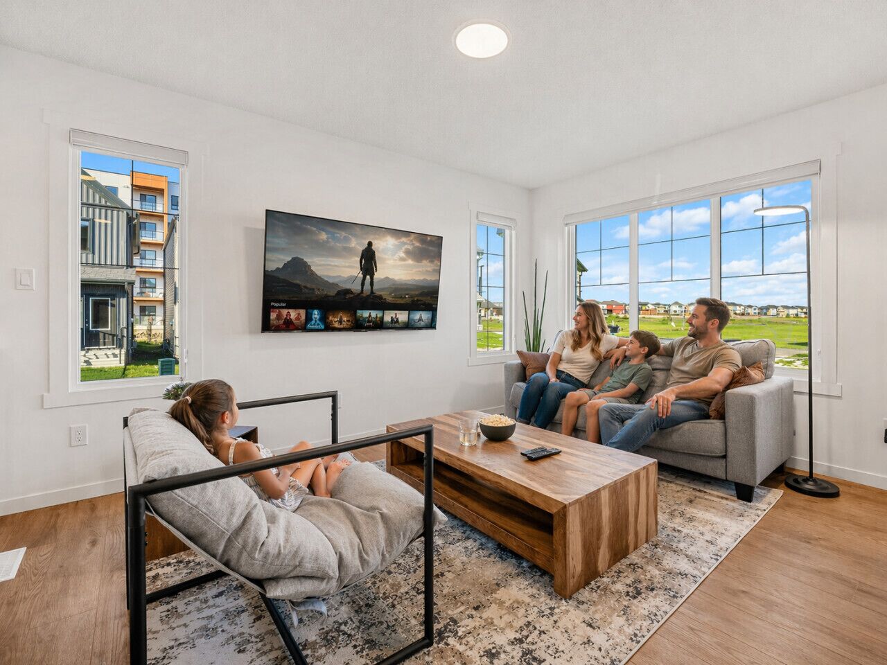 Smart TV, foosball, table tennis, books