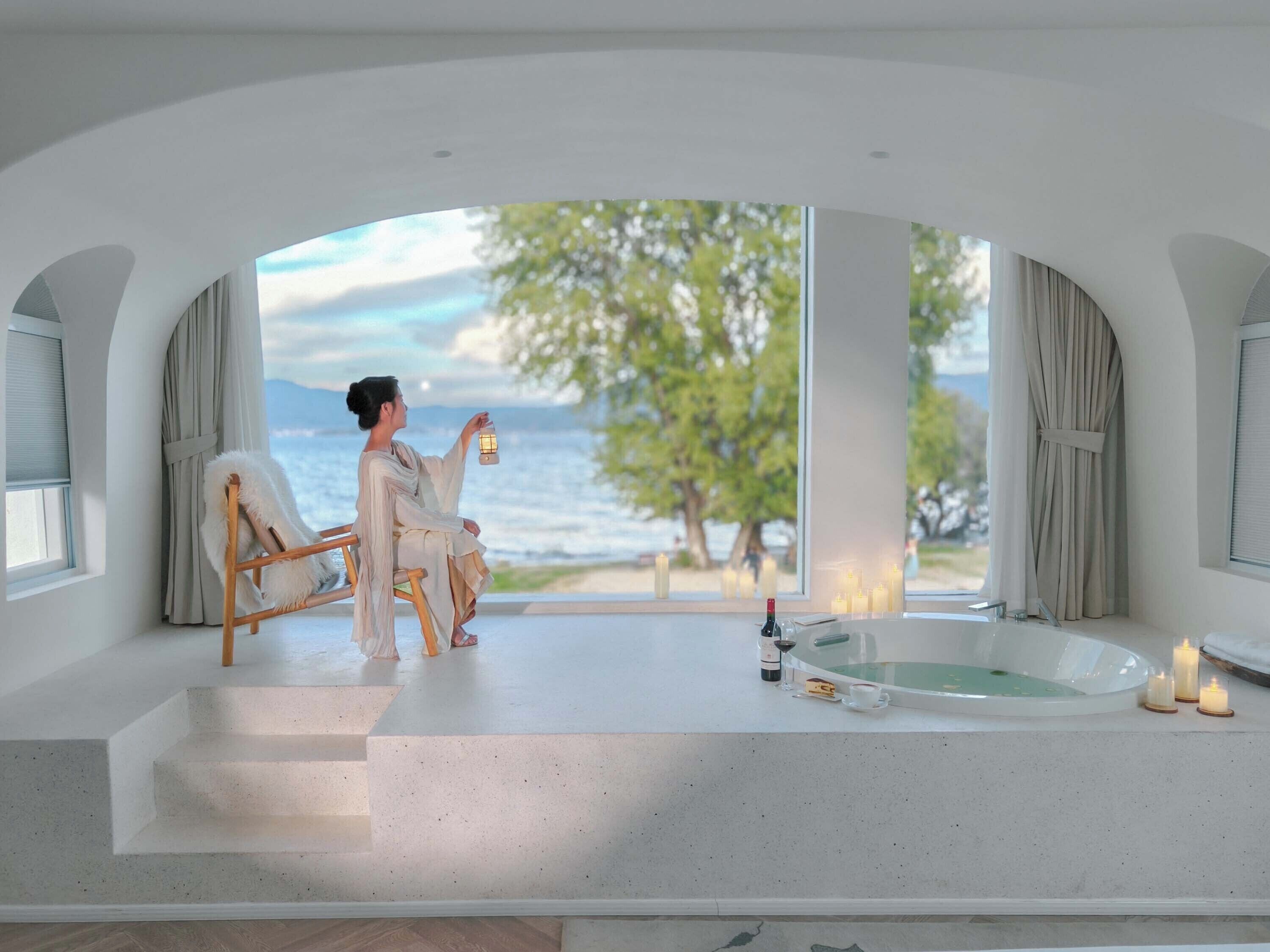 Premier Suite, Sea View | Minibar, desk, laptop workspace, free WiFi