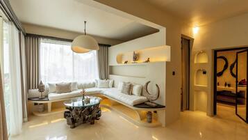 Suite, 1 Schlafzimmer | Wohnbereich