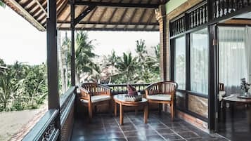 Standard-Doppel- oder -Zweibettzimmer, Balkon | Terrasse/Patio