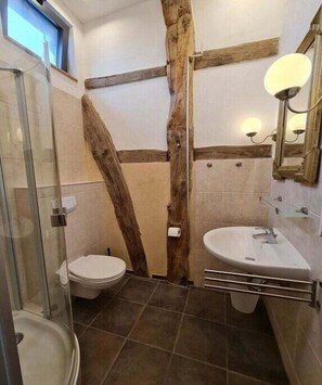 Shower, hair dryer