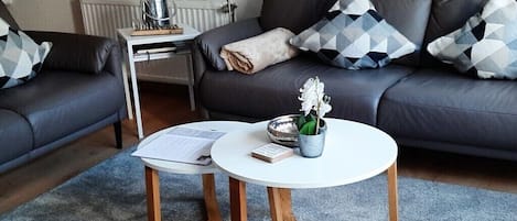 Smart TV, books, stereo