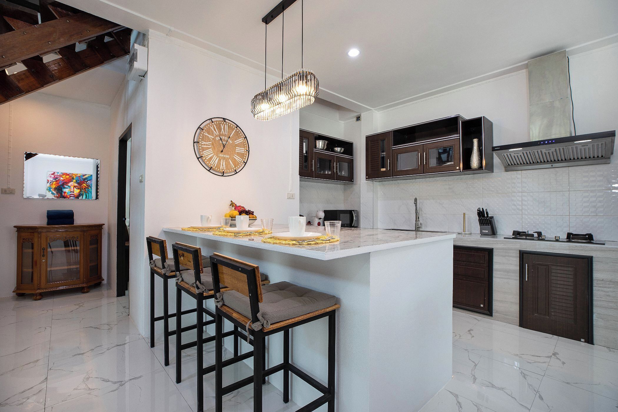 Vila exclusiva | Cozinha privada | Chaleira elétrica, torradeira