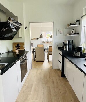 Fridge, microwave, oven, stovetop - Wattnflair Lütje Kaap (Borkum)
