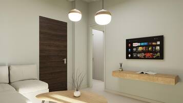 32-inch flat-screen TV with digital channels