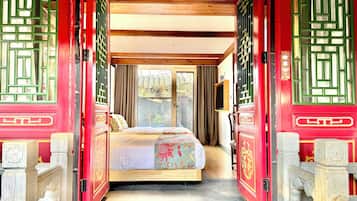 Superior Triple Room, Garden View | Premium bedding, memory foam beds, desk, soundproofing