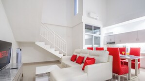 Living area - Luxury minimalist villa The Toy (Kerobokan)