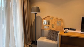 In-room safe, blackout drapes, soundproofing, iron/ironing board