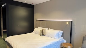 In-room safe, blackout curtains, soundproofing, iron/ironing board