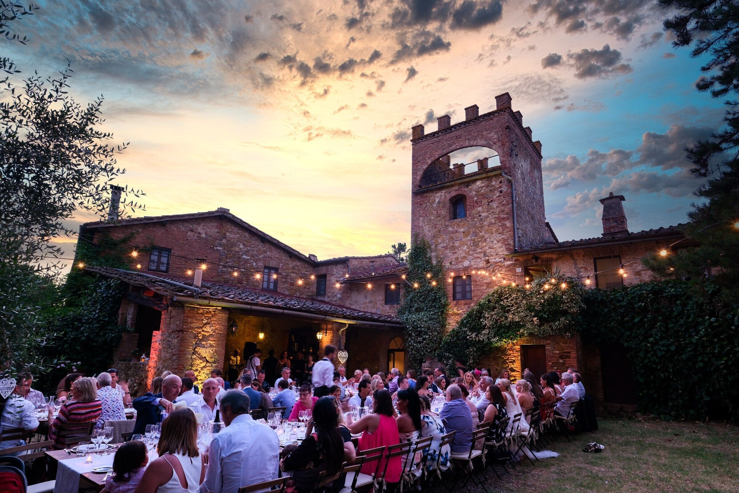 Utendørs bankettområde