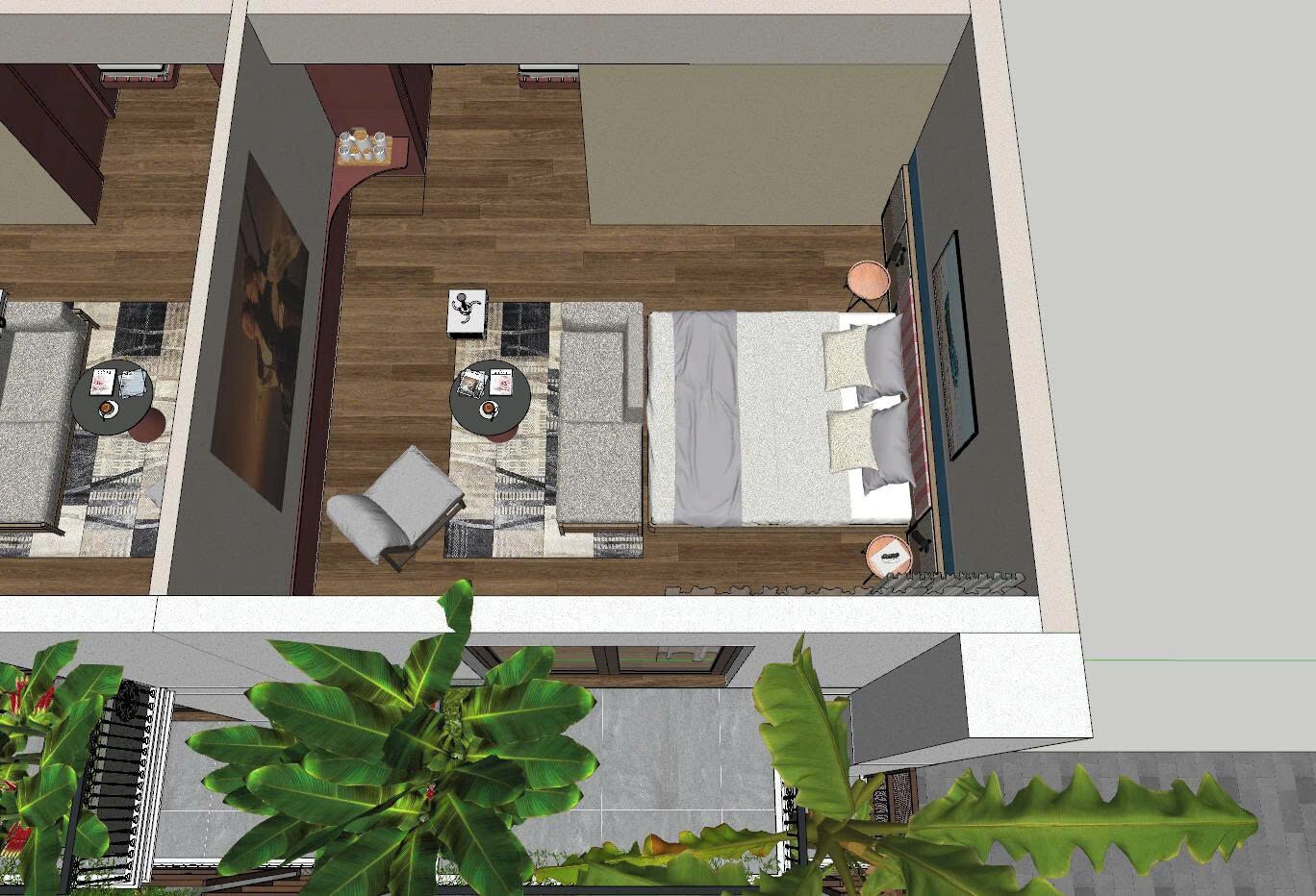 Zimmer, 1 Queen-Bett, Stadtblick | Laptopgeeigneter Arbeitsplatz, Verdunkelungsvorhänge