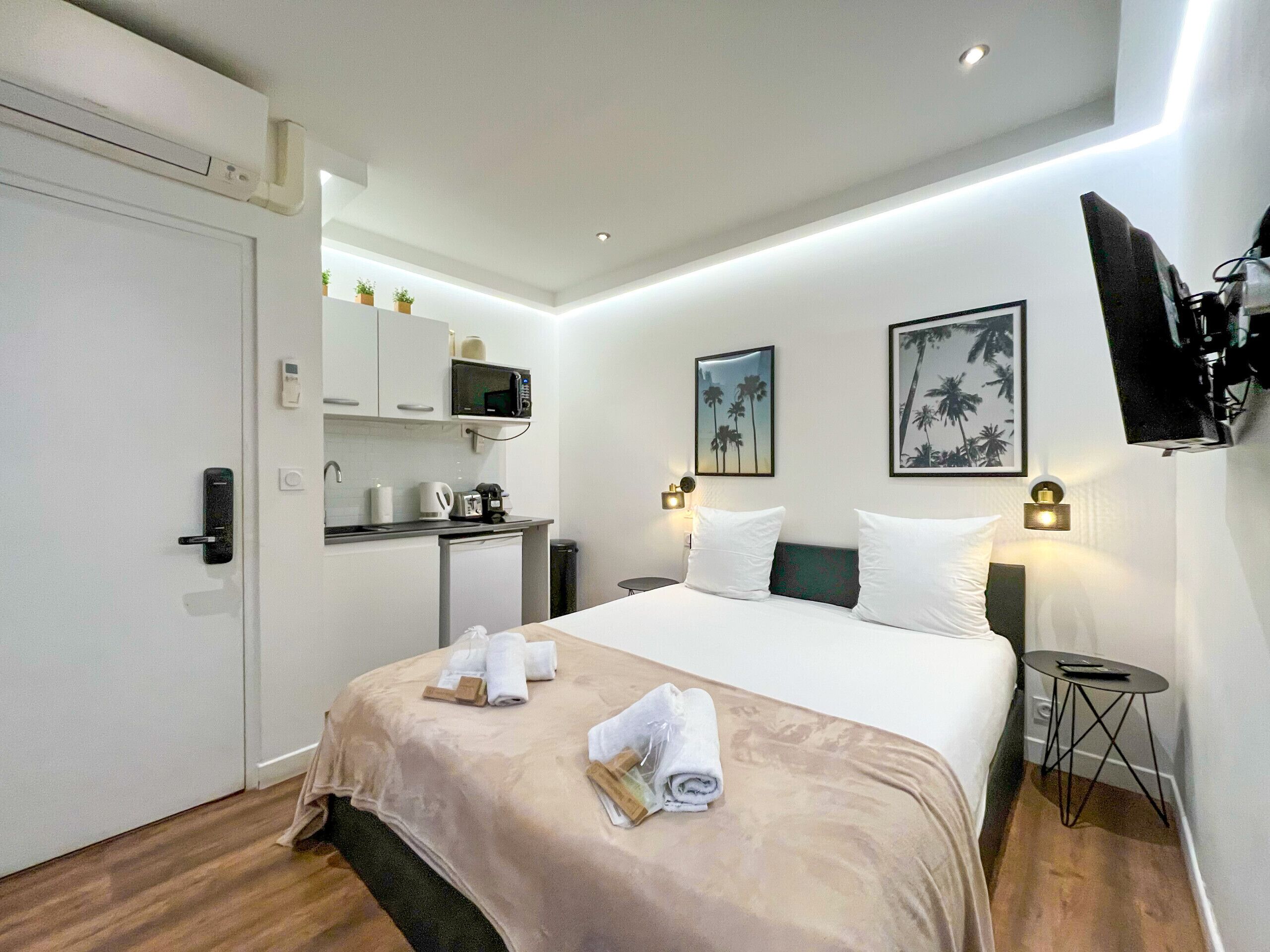 Strykejern/-brett, wi-fi (inkludert) og sengetøy