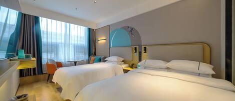 Premium bedding, WiFi (free), bed sheets