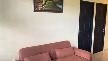 Comfort-íbúð - verönd | Stofa