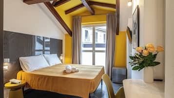 Superior-Doppelzimmer, Balkon | Schreibtisch, kostenloses WLAN