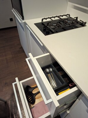 Private kitchen - 2-bedroom apartment in Mirchulava (T'bilisi)