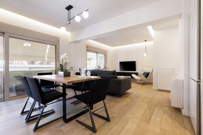 Apartment, 1 Bedroom | Living area - A Luxury Retreat in Corfu Town by Konnect, One-Bedroom Apartment (Corfu)