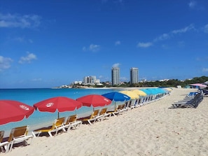 Beach - Lowlands modern condo with pool and gym access steps away from Mullet Bay Beach (Sint Maarten)