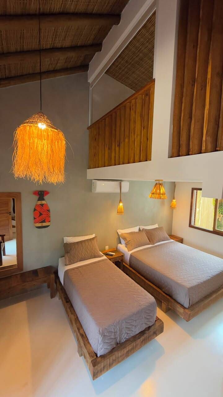 Deluxe Triple Room, Pool View | Minibar, in-room safe, iron/ironing board, free WiFi