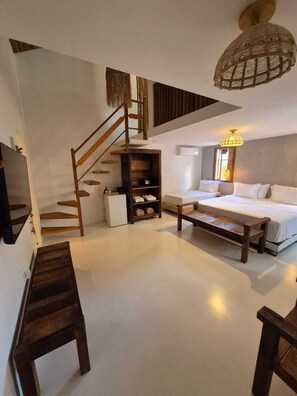 Bungalow luxueux, piscine privée | Coffre-fort, bureau, espace de travail pour ordinateurs portables