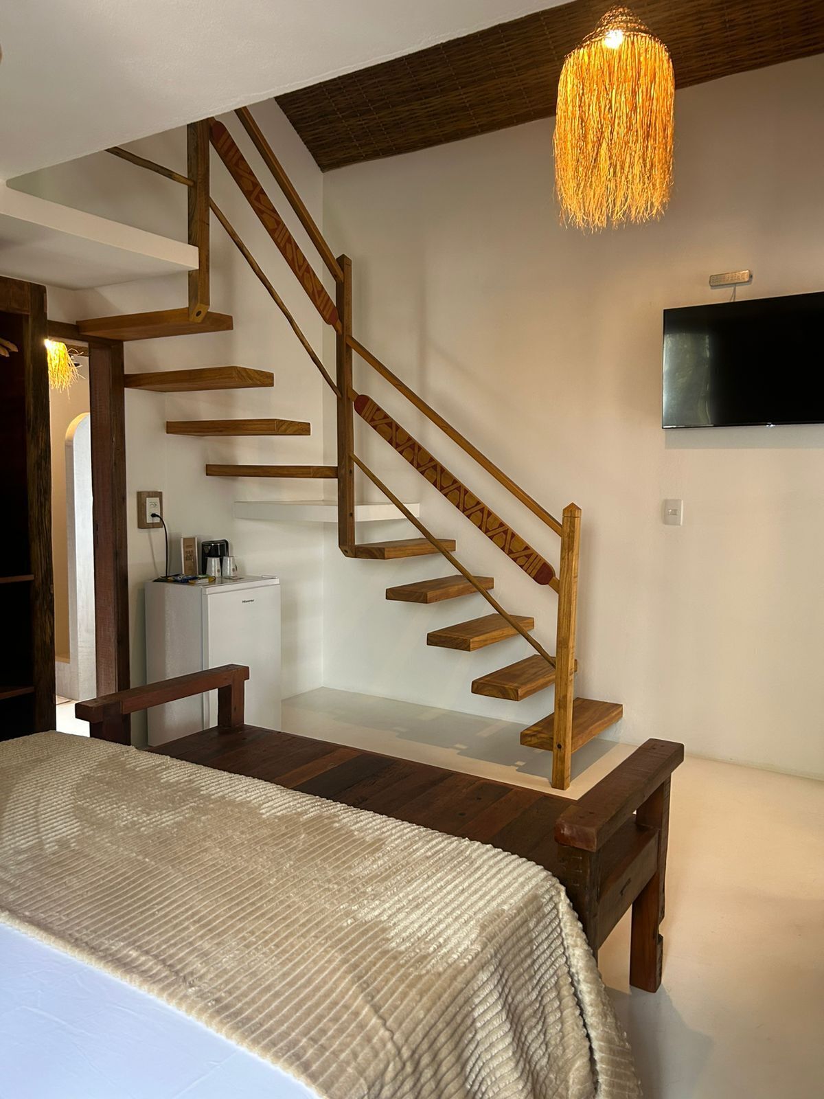 Kahden hengen deluxe-huone (kaksi sänkyä) (Com Mezanino) | Tallelokero huoneessa, työpöytä