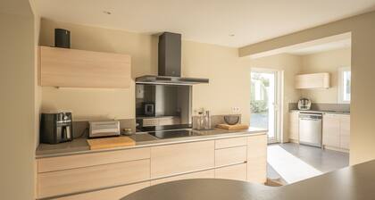 Maison 4 chambres avec piscine et jardin proche plage