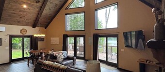 Waterfront 3BR Lodge on Corner Lake – Peaceful, Private, Perfect